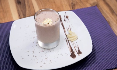 MOUSSE DE CHOCOLATE Y PLÁTANO